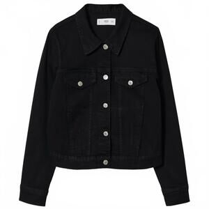 Mango Pocketed Denim Jacket NWT Black 2XL